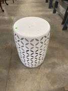 White Metal Side Table