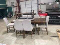 Dining Room Table with (7) Chairs and Bench