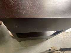 Small Dark Brown Wooden Side Table