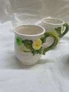 (4) Geo. Z. Lefton Floral Mugs