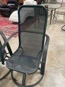 Set of Four Outdoor Swivel Chairs