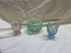 Fenton Carnival Glass Candle Holders