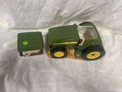 John Deere Tractor Ceramic Cookie Jar
