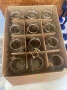 (12) Glass Vases with Decorative Twine