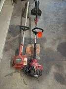 Two String Trimmers: Homelite Electric and Tough-Cut Gas Powered