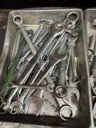 (4) Pans of Wrenches & Sockets