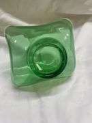 Pair of Green Art Glass Vases