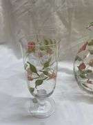 Floral Pitcher with (4) Glasses