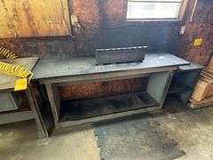 (2) Metal Tables, 6' Long