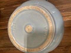 Ceramic Pitcher, Bowl, and Two-Tiered Serving Tray