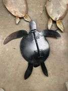 Set of Three Metal Sea Turtle Wall Decorations