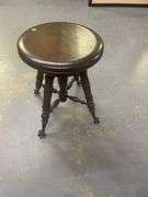 Wood Piano Stool with Claw Feet
