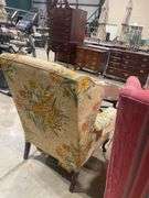 Floral Wingback Armchair