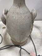 (2) Pottery Table Lamps with Shades