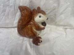Squirrel Cookie Jar and Salt Shaker