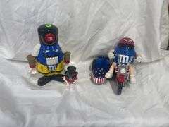 (2) M&M's Candy Dispenser Figures
