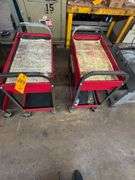 (2) Red rolling Carts