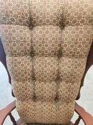 Upholstered Wingback Armchair with Tall Back
