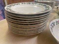Formalities by Baum Bros Holly Berry China Set