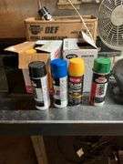 Boxes of Spray Paint
