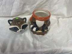 Ceramic Raccoon Cookie Jar