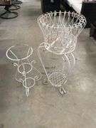 (2) Metal Plant Stands
