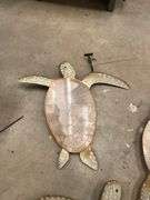 Set of Three Metal Sea Turtle Wall Decorations