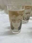 (6) Hollywood Legends Movie Star Glass Collection