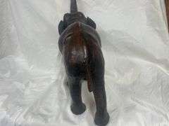 Decorative Leather Elephant Figure