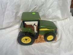 John Deere Tractor Ceramic Cookie Jar