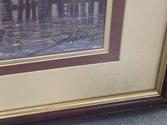 Signed Framed Harbor Master Ship Print