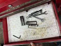 Red Rolling Tool Box & Contents