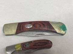 (4) Pocket Knives with Wood Handles
