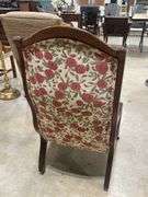 Elegant Upholstered Accent Chair with Floral Pattern