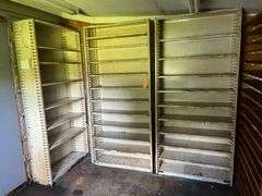 (3) Metal Shelves