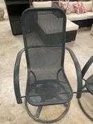 Set of Four Outdoor Swivel Chairs
