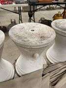 Set of Three Patio Umbrellas with Stands