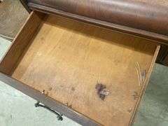 Small Wood Desk with Drawers