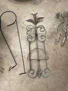 Metal Decorative Garden Trellis and Candle Holders