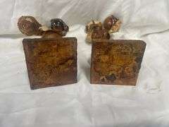 Pair of Folk Art Paper Mache Figures