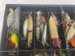 Large Collection of Fishing Lures in Tray