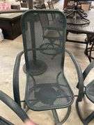 Set of Four Outdoor Swivel Chairs
