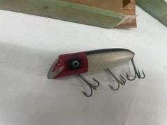 (2) Heddon Dowagiac Wood Classic Fishing Lures with Boxes