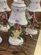 (4) Porcelain Hummingbird Accent Lamps, Works