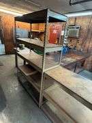 (3) Metal Shelves
