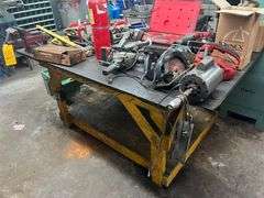 Table, Vise, and Contents