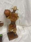 Pair of Folk Art Paper Mache Figures