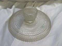 Elegant Clear Glass Pedestal Cake Stand