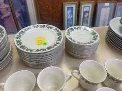 Formalities by Baum Bros Holly Berry China Set