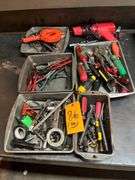 (5) Pans of Miscellaneous Tools, Pliers,